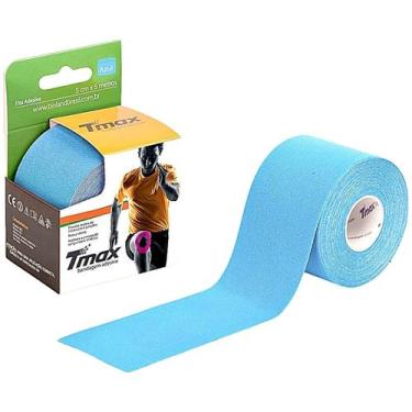 Imagem de Bandagem Elástica Kinesio TMax - 5cm x 5m - Azul - T Max
