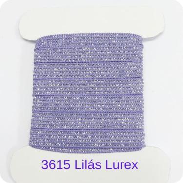 Imagem de 50 metros Elástico Lurex Especial 7mm Lilás 3615 050 encadernação - Mo
