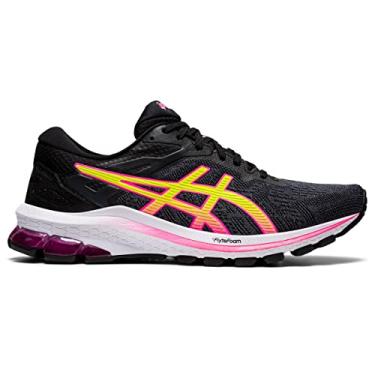 Imagem de ASICS Women's GT-1000 10 Running Shoes, 5M, Black/HOT Pink