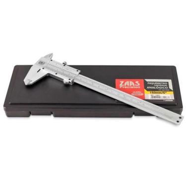 Imagem de Paquímetro universal analógico 150mm/6" aço inox - zaas 01,0001