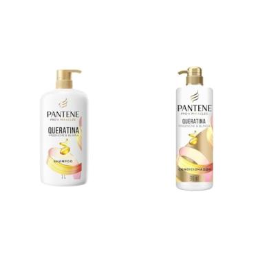 Imagem de Kit Pantene PRO-V Miracles Shampoo Queratina 1L + Pantene Condicionador Queratina 510 ml