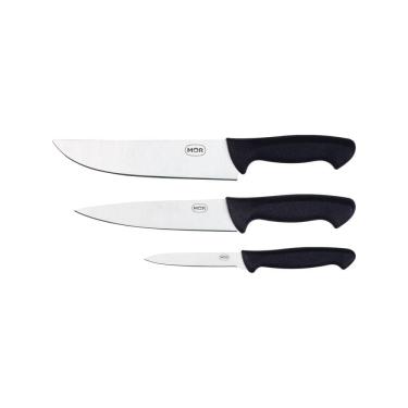 Imagem de Conjunto Assador 3 Facas Preto