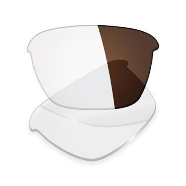 Imagem de Mryok Lentes de reposição UV400 para óculos de sol Oakley Thinlink OO9316, HD Polarized, proteção UV, resistente a impactos e ajuste perfeito - marrom fotocromático anti luz azul
