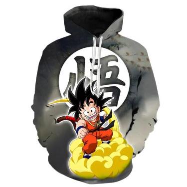 Imagem de Moletom Masculino Dragon Ball Com Estampa 3D 2024, Suéter Esportivo Ca