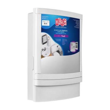 Imagem de Armário para Banheiro Herc com Gaveta Tivoli Branco