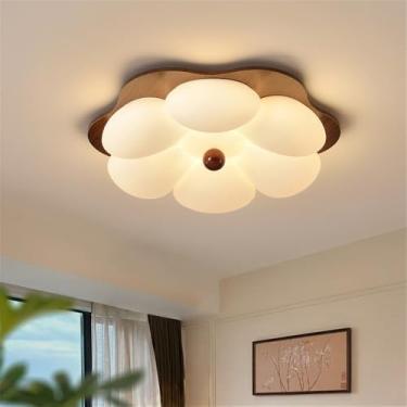 Imagem de Nórdico Moderno Quarto Lâmpada De Teto LED Moda Simplicidade Arte Sala De Estar Estudo De Restaurante Quarto Infantil Corredor Varanda Luz (3860 D55CM)