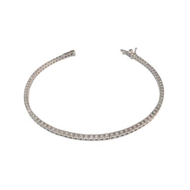 Imagem de Pulseira Riviera 80 Diamantes 0.05Pts 4Cts Ouro Branco 18K