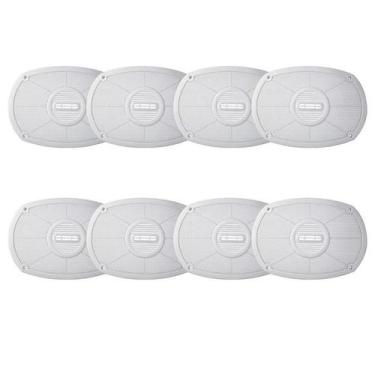 Imagem de Kit 8 Telas Alto Falante 6x9 Polegadas Branca Plástica Nova - PERMAK