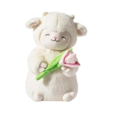 Imagem de Pelúcia Ovelhinha Linda fofinha Macia Antialergica Miniso