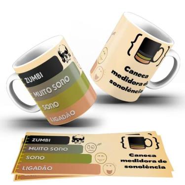 Imagem de Caneca Divertida Engraçada  Caneca de Porcelana 325ml Branca  Presente