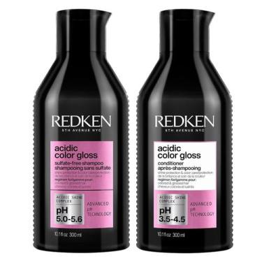 Imagem de Conjunto de shampoo e condicionador Redken Acidic Color Gloss 300 ml