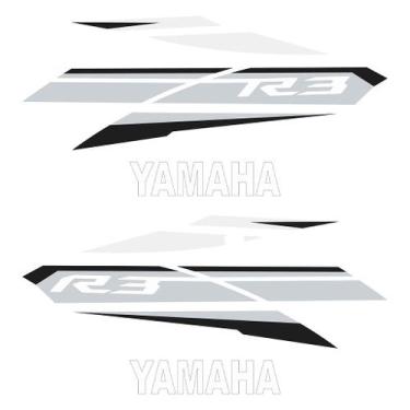 Imagem de Adesivo Protetor Tank Pad Yamaha YZF R3 2017 - Alta Resistência - Crom