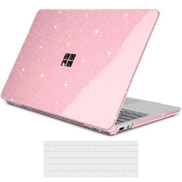 Imagem de Loyrina Capa transparente brilhante para laptop Microsoft Surface 13 polegadas Copilot+ PC (modelo mais recente de 2025) – Capa protetora brilhante, design fino e leve com proteção contra arranhões