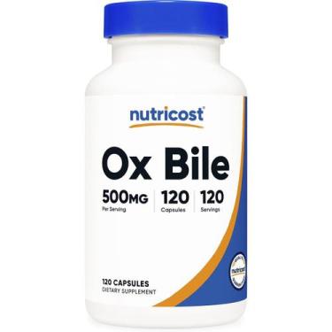 Imagem de Ox Bile de Boi 500 (QUINHENTOS) mg 120 Cápsulas Nutricost