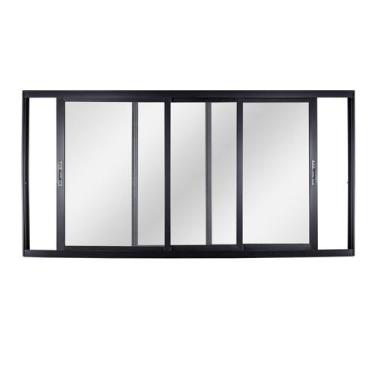 Imagem de Janela de Alumínio de Correr 100x150x10cm 3 Folhas Topsul Esquadrisul