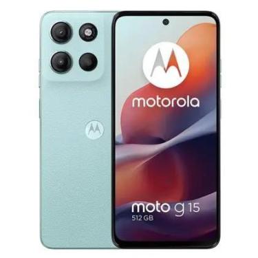 Imagem de Celular Motorola Moto G15 128GB de Memória 8GB Ram Azul claro