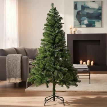 Imagem de Árvore De Natal Canadense Premium, Verde Imperial, 1,50m de Altura, 380 Galhos, Base de Ferro, PVC, Pinheiro Luxo