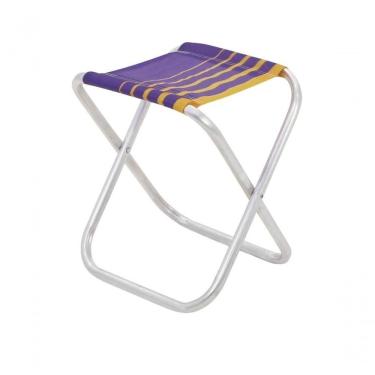 Imagem de Banqueta De Praia Tramontina Fiji Em Alumínio Com Assento Roxo E Amarelo