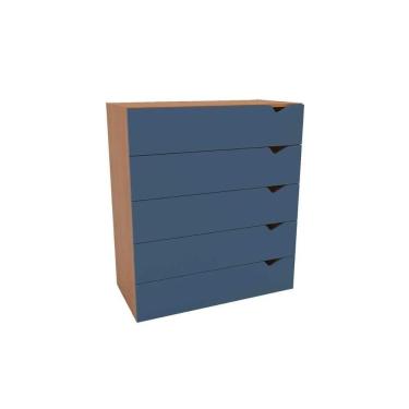 Imagem de Cômoda Casal Porto C- 5 Gavetas Freijo-azul - Politorno