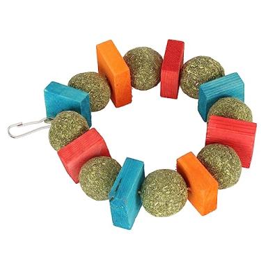 Imagem de Generic Brinquedos da Mastigação do Coelho, Dentes Portáteis Duráveis ​​da Segurança que Moem Brinquedos Mastigação Chinchila para a Casa (Anel redondo de peça colorida)