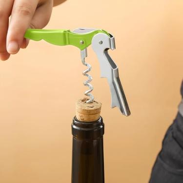 Imagem de Saca-rolhas profissional verde, abridor de garrafas de vinho tinto para restaurantes, bares e casas