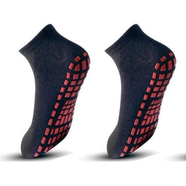 Imagem de 3 Par Meia Antiderrapante Hidroginástica Juvenil Adulto 33 38 e 38 44 