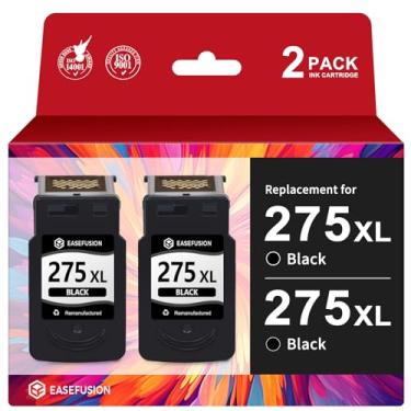 Imagem de EaseFusion Cartucho de tinta preta de substituição 275XL para Canon 275 PG-275 275XL para Canon Pixma TS3522 TR4720 TS3500 TR4700 TR4722 TS3520 cartuchos de tinta (2 pretos)