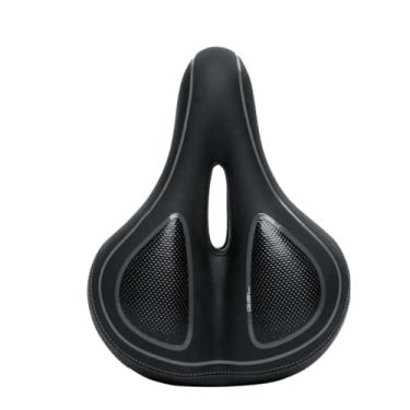 Imagem de Selim Banco Gel Largo Bike Mtb Passeio 200x260mm Unissex Vazado Elastômeros Absolute