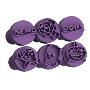 Imagem de Kit Carimbo Marcador Brigadeiros PROCURANDO NEMO DORY Molde Festa Conf