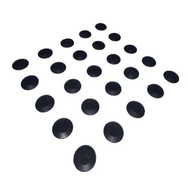 Imagem de Elemento Tátil Alerta Pvc Adesivado Preto