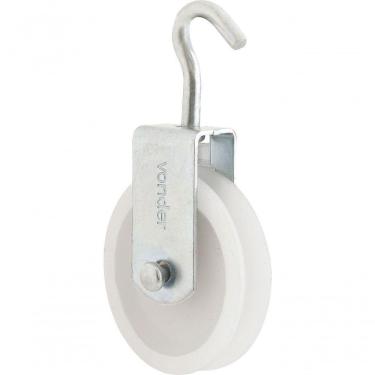 Imagem de Roldana Plástica 6cm Com Gancho 20kg Vonder
