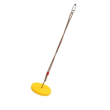 Imagem de Conjunto infantil de corda de pendurar em árvore ao ar livre em vermelho - corda de altura ajustável, material plástico PE - perfeito para jardim, parquinho - suporta até 120 kg - brinquedo divertido