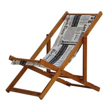 Imagem de Espreguiçadeira Preguiçosa Dobrável Mel Sb-jornal