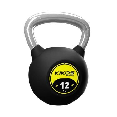 Imagem de Kettlebell Rubber Kikos Pro 12kg - Preto