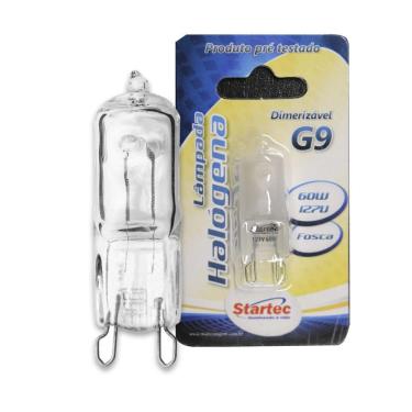 Imagem de Lâmpada G9 Halógena 60w Bipino Transparente 2700k Luz Quente 110v