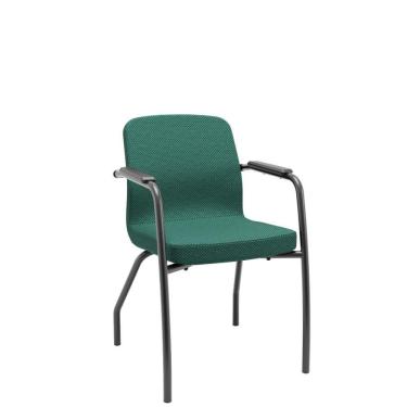 Imagem de Cadeira Soer Fixa 4 Pés Verde Encosto Fixo