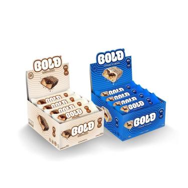 Imagem de Barra de Proteína BOLD Snacks - KIT BOLD Leite & Avelã + BOLD Cookies & Cream (2 caixas c/ 12 unid.)-Unissex