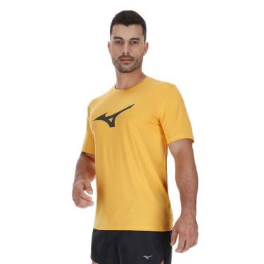 Imagem de Camiseta de Treino Masculina Mizuno Run Spark, Amarelo, P