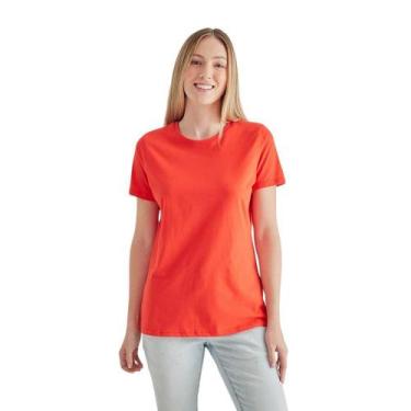 Imagem de Camiseta Fem Simples Reserva, PP, Laranja