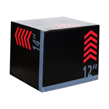 Imagem de KiBcsLic Caixa de Salto Pliométrico Multifuncional de Alta Densidade para Treinamento de Força E Agilidade em Casa. Ideal para Uma Academia Doméstica, Estilo B