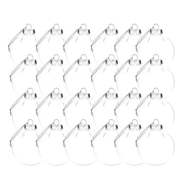 Imagem de Generic Bolas de Natal Preenchíveis de Plástico Transparente, Variedade de Recheios, Decorações de Parede Diy, Etiquetas de Presente, 4 Peças para Artesanato Diy, Decoração 10cm (#5)