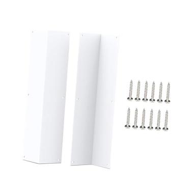 Imagem de IEUDNS 2x Protetores de Canto de Parede Profissionais Antiferrugem com Parafuso para Uso Residencial e Comercial em Casa e Cozinha, Branco