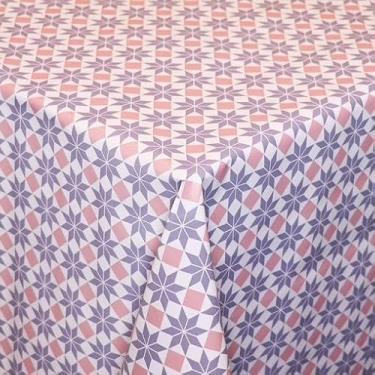 Imagem de Toalha de Mesa Plástica Térmica Impermeável para 4 6 e 8 Lugares Toalha Retangular Antiderramamento para Cozinha e Sala (ESTRELADA,8 Lugares)