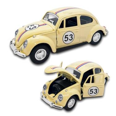 Imagem de Carrinho de Ferro, Miniatura de Carro colecionável, abre Portas e Capô, Com fricção, Bege, 12 CM