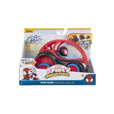 Imagem de Carrinho Homem Aranha Power Rollers 15c Miles Morales Spidey
