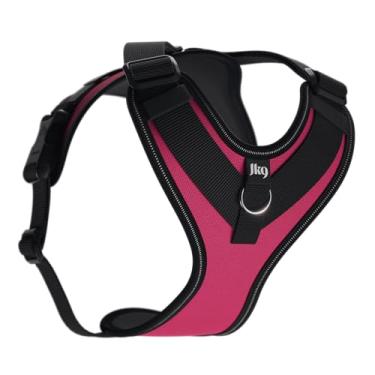 Imagem de Peitoral leve para cães JK9 Longwalk com bolso rastreador, rosa-escuro, tamanho: G