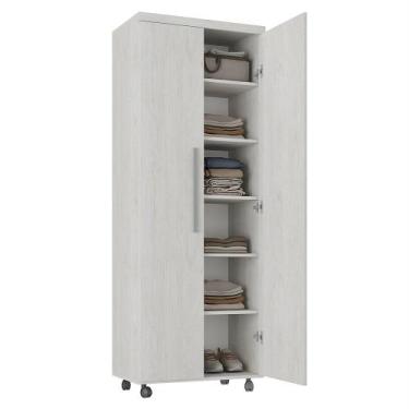 Imagem de Armário Multiuso 2 Portas com 5 Prateleiras 1305 Ilan Carvalho Claro -