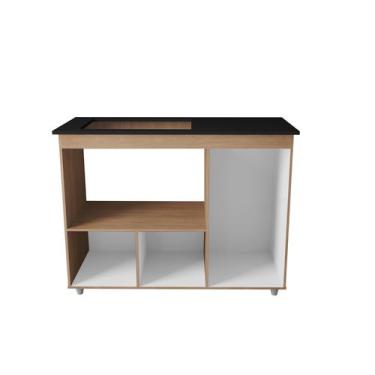 Imagem de Armário Cozinha Cooktop 5 Bocas Ana Com 3 Portas Em MDP - MD Munhoz De