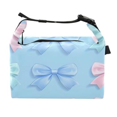 Imagem de STAYTOP Lancheira fofa de gravata borboleta com fivela, lancheira isolada para meninos e meninas, lancheira térmica para trabalho escolar