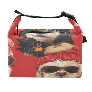 Imagem de STAYTOP Lancheira fofa para cães com fivela de alça, lancheira isolada para meninos e meninas, lancheira térmica para trabalho escolar